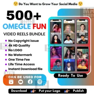 500+ OMEGLE VIDEO Reels Bundle