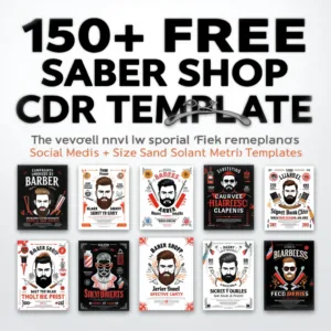 150+ FREE Barber Shop CDR Templates