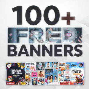 100+ Multipurpose PSD Banners Bundle Free